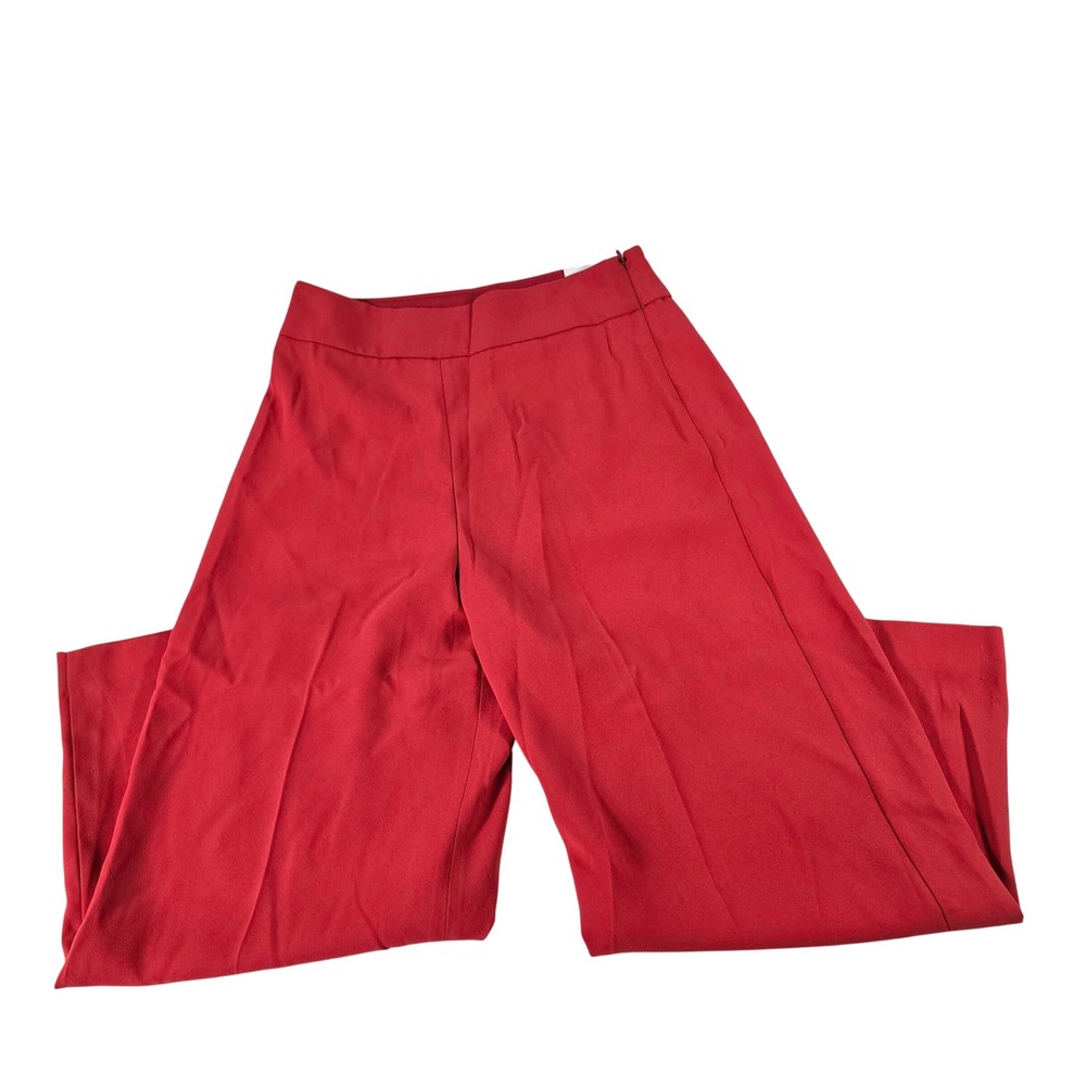 Express Womens Red High Rise Cropped Culottes Wide Leg Trousers Size 4 NWT‎